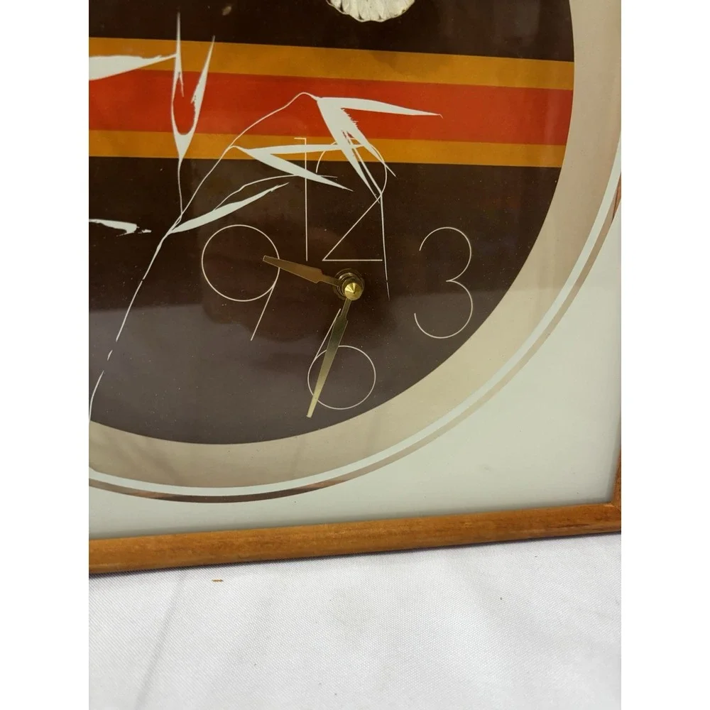 🦋Vintage Wall Clock MCM Eye Encounter Butterfly 14